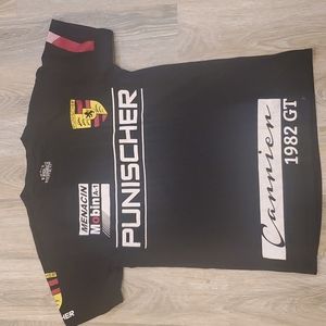 Bleecker Mercer Porsche Shirt XL Black Punischer GT Racing Car Graphic Logo Mens
